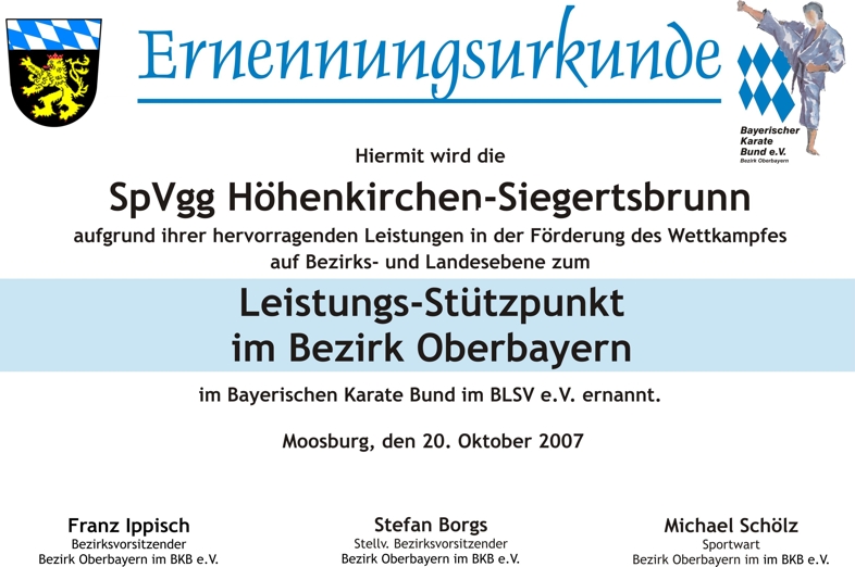 urkunde hoehenkirchen